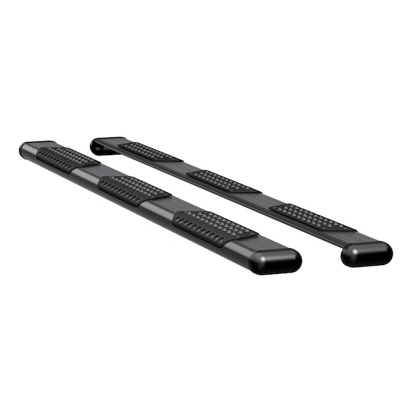 Luverne Truck Equipment O-MEGA II 6IN OVAL STEPS BLACK TEXTURED POWDER COAT 584098-570938 - main